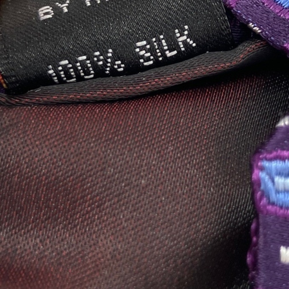 English Laundry Necktie Mens OS Purple Geometric Silk Medallion Tie 57"X3" - Picture 3 of 4